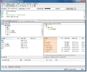 파일질라 SFTP 접속 성공