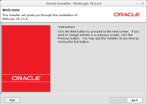 WebLogic 10.3.6 GUI 설치 시작