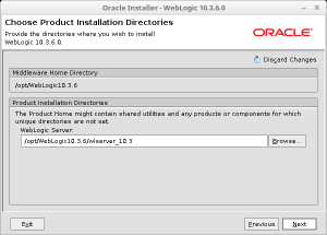 webLogic 10.3.6 프로덕트 디렉토리 지정