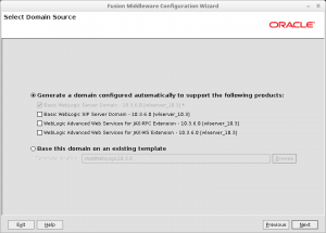 WebLogic 10.3.6 도메인 설정