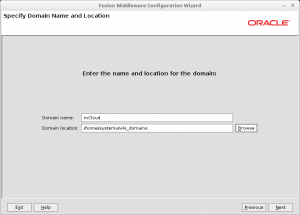WebLogic 10.3.6 도메인 이름과 위치
